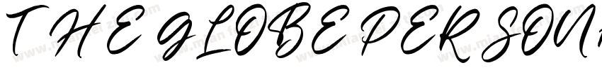 THE GLOBE PERSONAL U字体转换